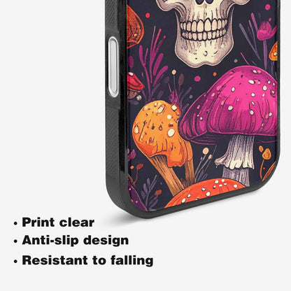iPhone 16 Plus Case — Mushroom Skulls Custom, Customized Protective Case