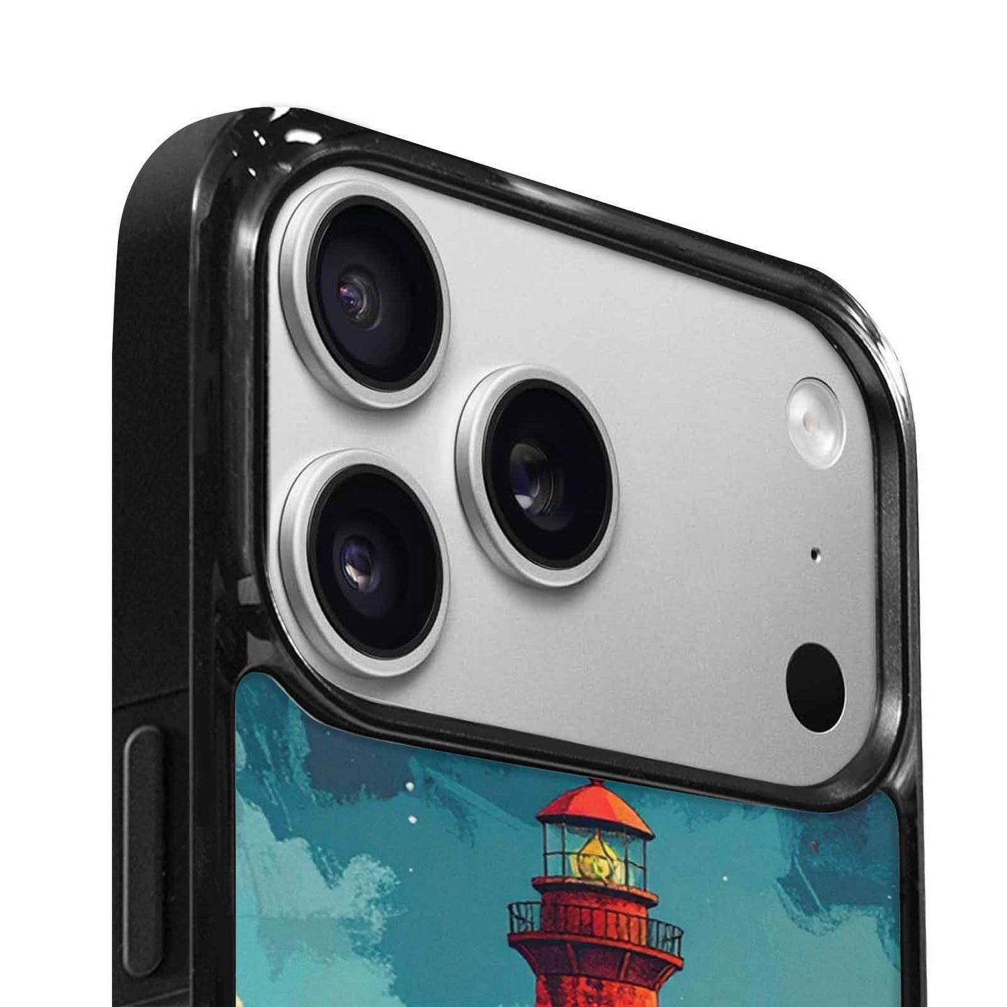 iPhone 17 Pro Case — Vintage Monsters Lighthouse Retro Vintage, Custom Art Phone Cover
