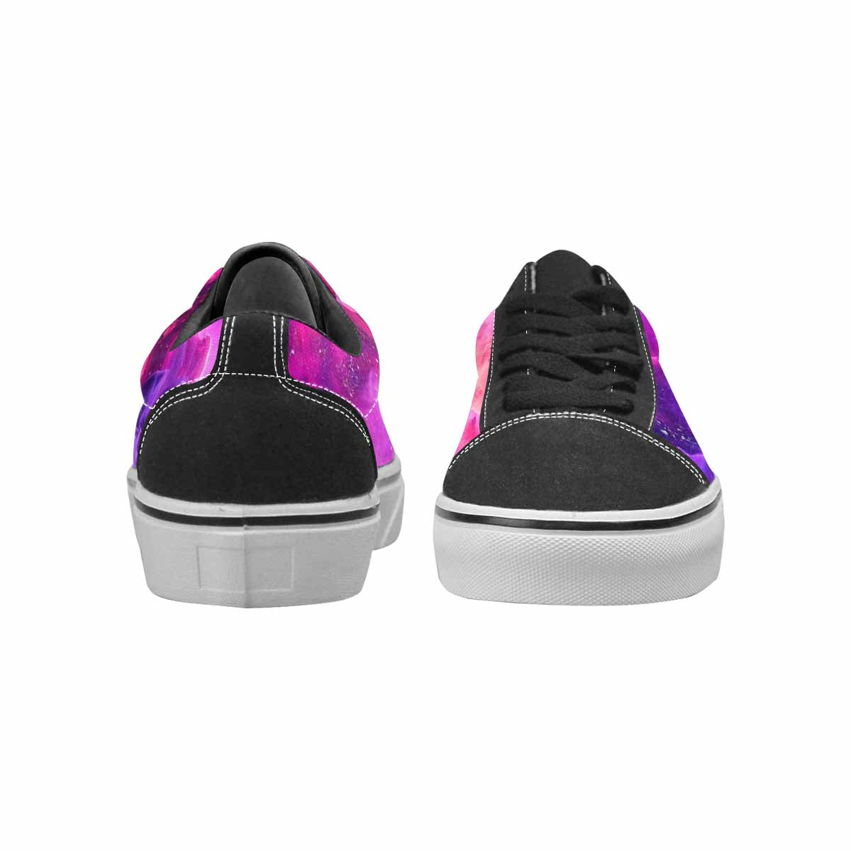 WOMEN'S Galaxy Nebula Galaxy Nebula Lace-Up Canvas Grunge Shoes