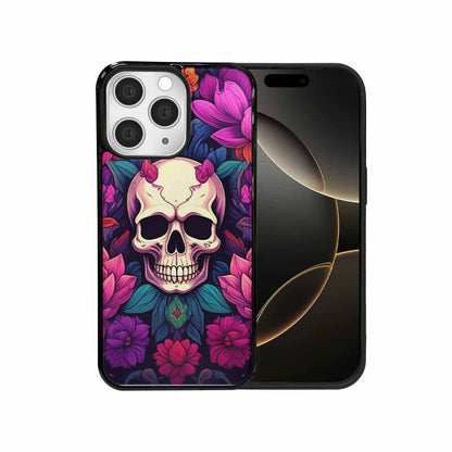 iPhone 15 Pro Max Case — Lotus Many Hundreds Of Skulls Art, Custom Made Phone Cover