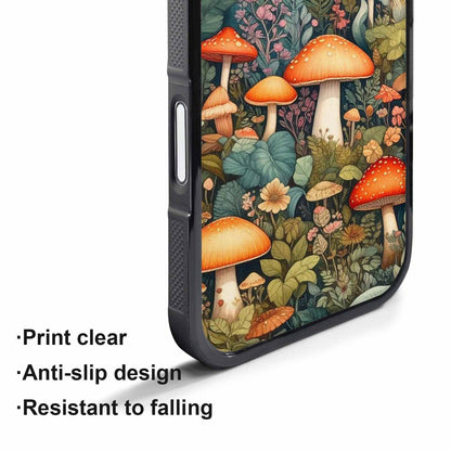 iPhone 17 Pro Case — Mushrooms Botanicalmushrooms P Nqy Floral, Custom Printed Phone Case