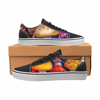 WOMEN'S Mushrooms Lace-Up Canvas Grunge Custom Shoes