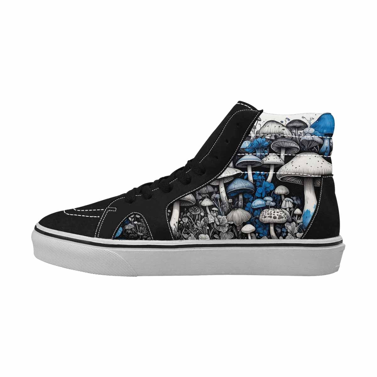 MEN'S Mushrooms (general) High Top Canvas Neon Fantasy Shoes