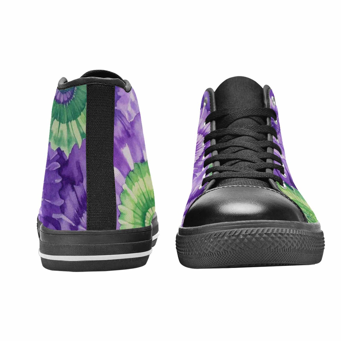 MEN'S Tie Dye - High Top Canvas Vibrant Chaos Shoes