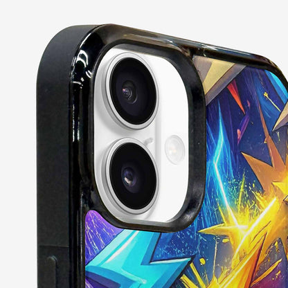 iPhone 16 Plus Case — Lightning Bolt Storm Pattern Hundreds Of, Custom Art Phone Cover