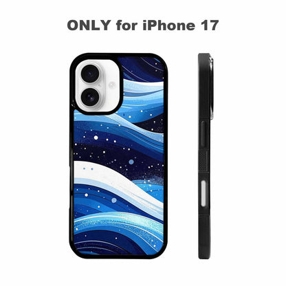iPhone 17 Case — Glossy Winter Wave Cartoon Cute, Custom Designed Case Cover