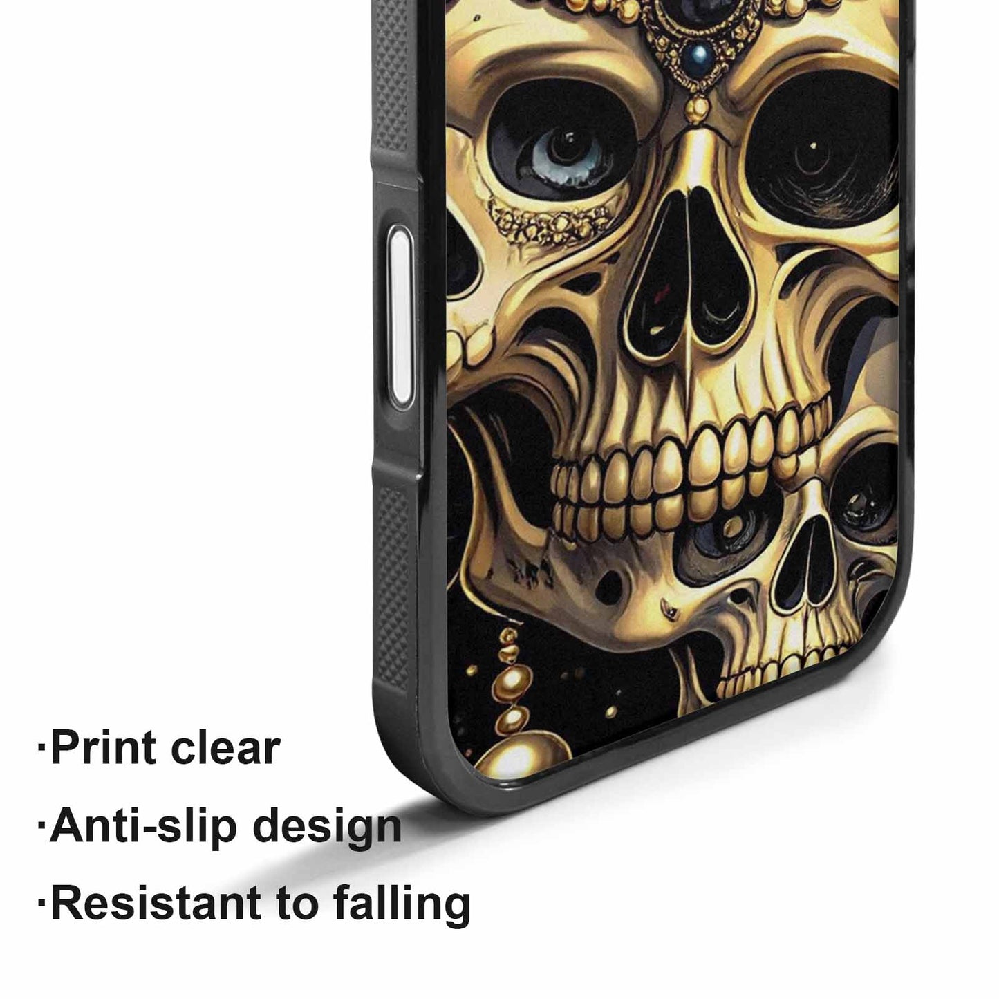 iPhone 17 Case — Skull Dark Art Gothic Print Gothic, Custom Designed Case Cover