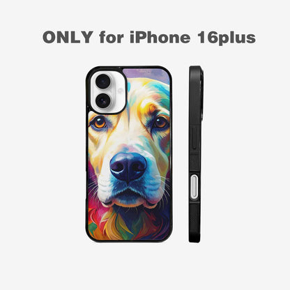 iPhone 16 Plus Case — Golden Retriever Watercolor Art Pattern, Custom Art Phone Cover