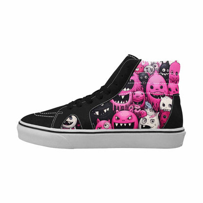 MEN'S Monsters (general) High Top Canvas Neon Fantasy Shoes