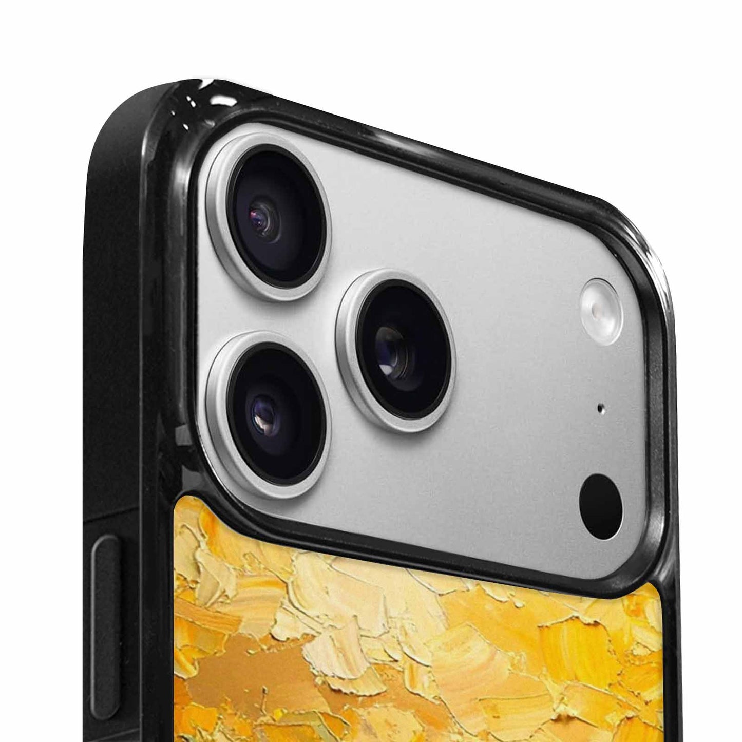 iPhone 17 Pro Case — Impressionist Sunflower Brushstroke Pattern Hundreds Floral, Unique Phone Case Design