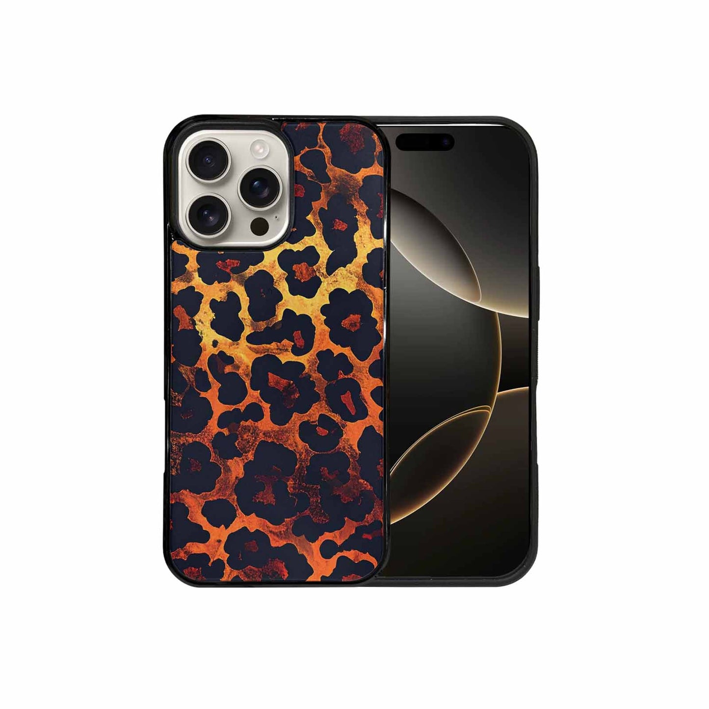 iPhone 16 Pro Max Case — Leopard Print Dark Seamless Pattern Vibrant, Custom Art Phone Cover