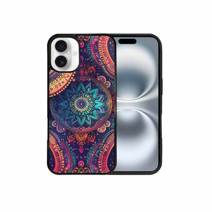 iPhone 16 Plus Case — Paisley Mandala, Custom Print Case Cover