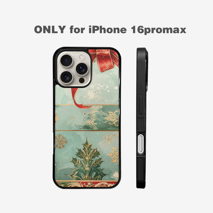 iPhone 16 Pro Max Case — Christmas Wrapping Paper Pattern Art Wallpaper, Custom Printed Phone Case
