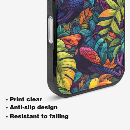 iPhone 16 Case — Toucan Jungle Toucan Jungle Pattern Hundreds, Original Design Phone Case