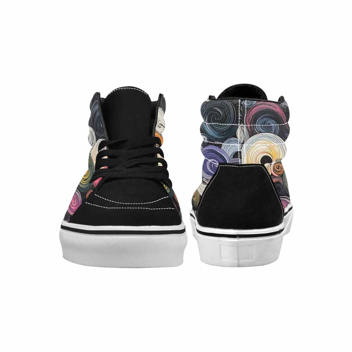 MEN'S Tie High Top Canvas Grunge Custom Shoes