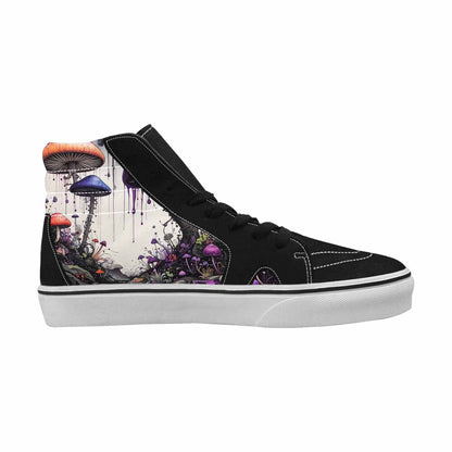 MEN'S Rainbow Drip Mushrooms High Top Canvas Dreamlike Shoes