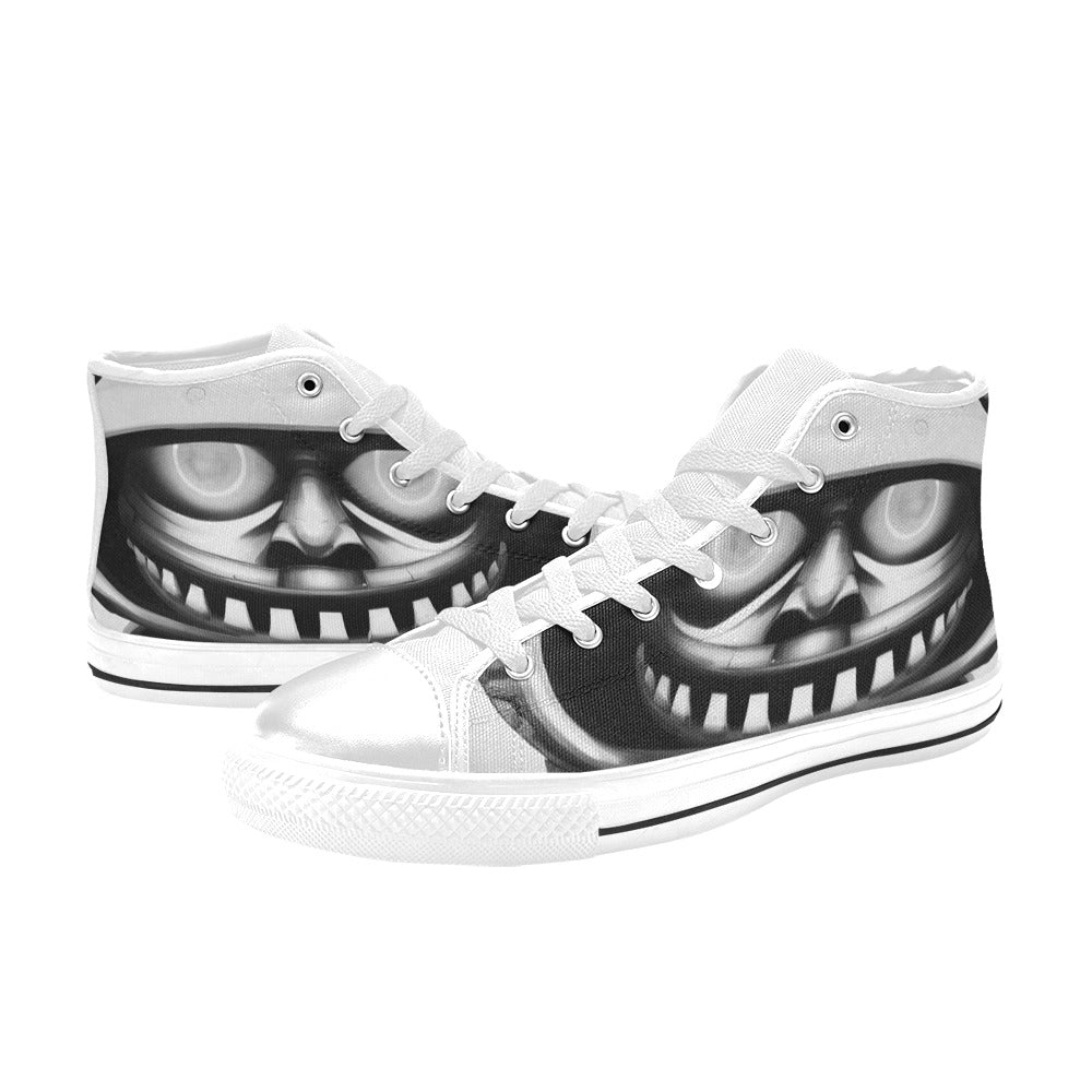 WOMEN'S Cc Space Dude Grey High Top Canvas Grunge Shoes