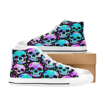 MEN'S Bright Skulls Men’S High Top Canvas Y2K Shoes