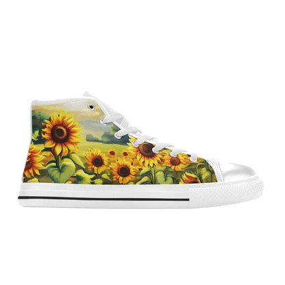 MEN'S Sunflowers Art 2 Men’S High Top Canvas Dreamcore Custom Shoes