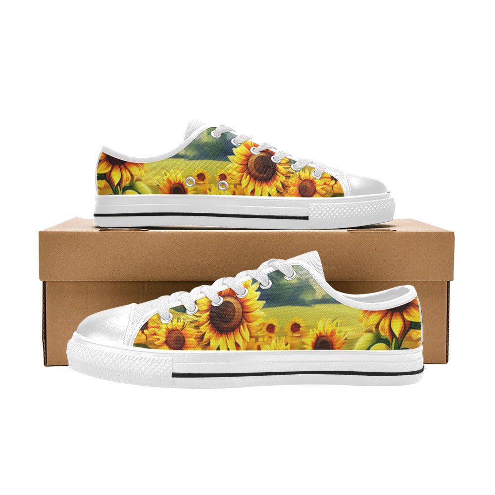 MEN'S Sunflowers Art 2 Canvas Aesthetic Shoes