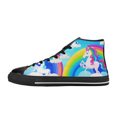 WOMEN'S Unicorns Abstract High Top Canvas Aesthetic Custom Shoes