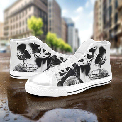 Aurora Borealis Purple Teal Vivid Bold Art - Freaky Shoes