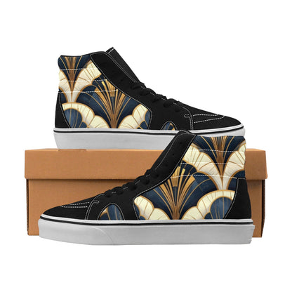 WOMEN'S Art Deco Illustration Pattern High Top Skateboarding Neon Fantasy Sneakers