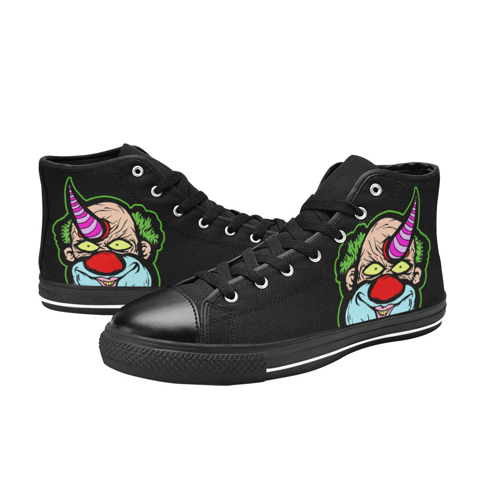 MEN'S Clown Men’S High Top Canvas Cottagecore Custom Shoes