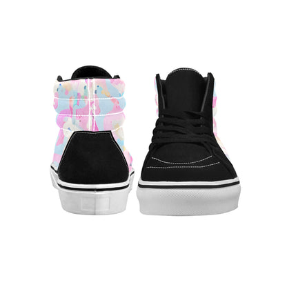 WOMEN'S Abstract Unicorn Art Unicorns High Top Skateboarding Dreamcore Custom Sneakers