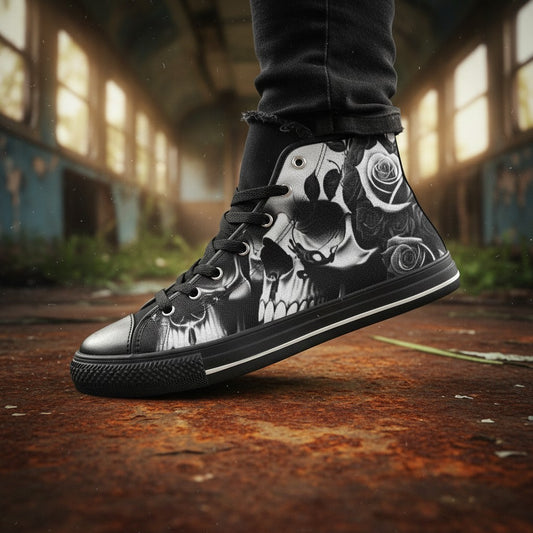 Grey Skull & Roses Men