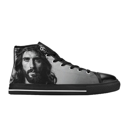 MEN'S Jesus37 Men’S High Top Canvas Grunge Custom Sneakers