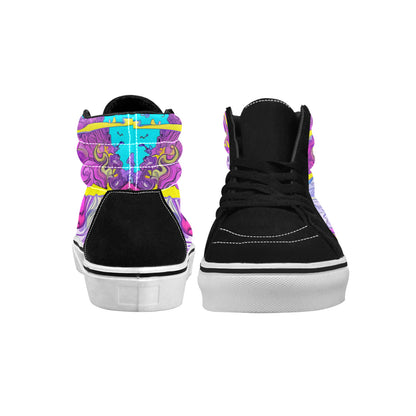 MEN'S Trip Retro Art High Top Skateboarding Neon Fantasy Shoes