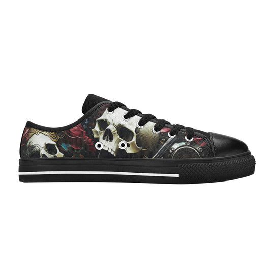 MEN'S Rose Skulls Dark 4 Canvas Vivid Sneakers