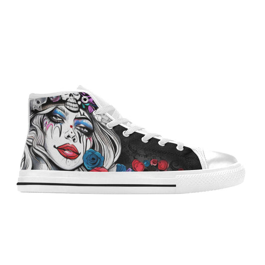 MEN'S Clown Woman Art Men’S High Top Canvas Grunge Custom Sneakers