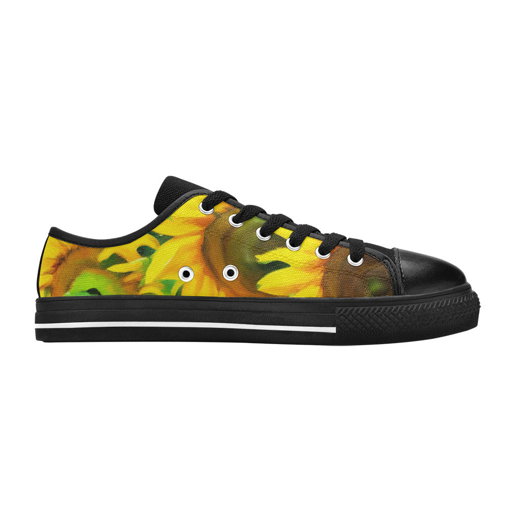 WOMEN'S Sunflowers Art Canvas Grunge Shoes
