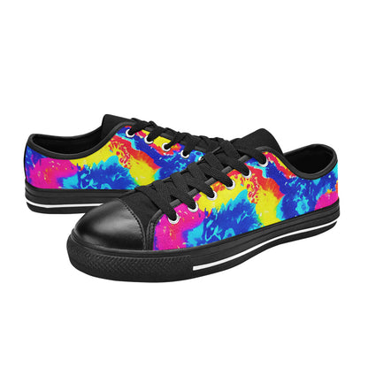 WOMEN'S Tie Dye Splash Retro Canvas Vivid Shoes