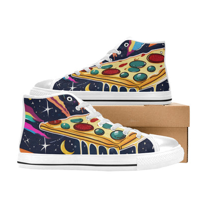 MEN'S Pizza Space 4 Men’S High Top Canvas Y2K Custom Shoes