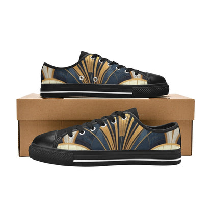 Art Deco Illustration Pattern 883665 Men's Classic Canvas Shoes (Model 018)