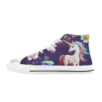 MEN'S Unicorns Please Men’S High Top Canvas Grunge Custom Sneakers