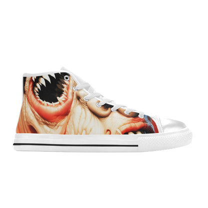 WOMEN'S Cc Twisted Faces High Top Canvas Neon Fantasy Custom Shoes