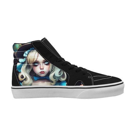 MEN'S Creepy Art Trippy Wonderland High Top Skateboarding Cottagecore Shoes