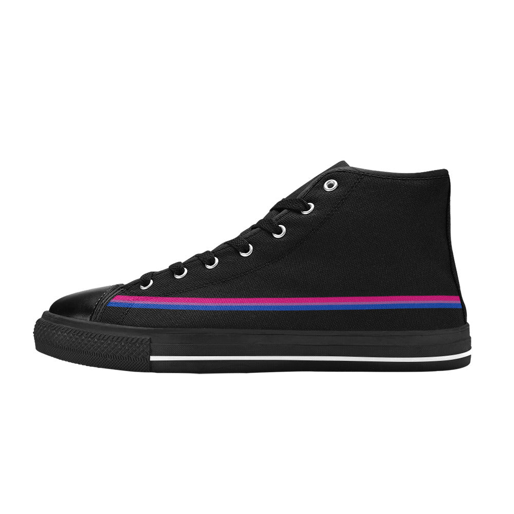 WOMEN'S Cc Pride Lgbt Bi High Top Canvas Vivid Sneakers