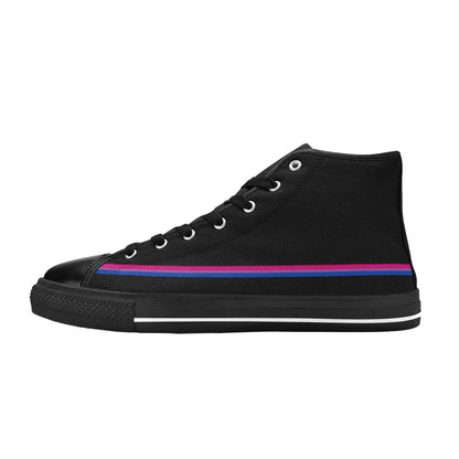 WOMEN'S Cc Pride Lgbt Bi High Top Canvas Vivid Sneakers