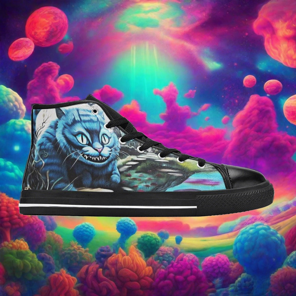 Phoenix Blue Gold Custom Bold Art - Freaky Shoes