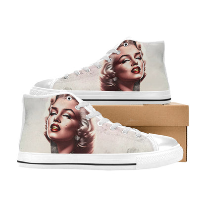 WOMEN'S Cc Retro Model High Top Canvas Neon Fantasy Custom Shoes