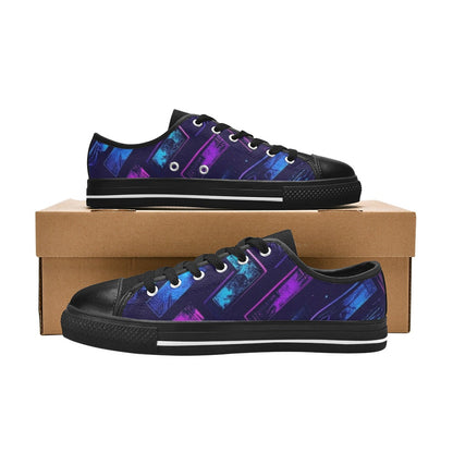 KIDS' Electric Houndstooth Dream 1 Low Top Canvas Dreamcore Sneakers
