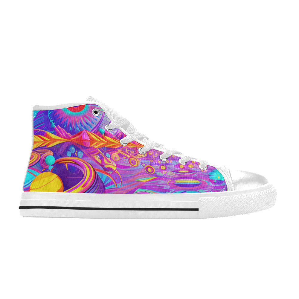 MEN'S Trip Art 3 Men’S High Top Canvas Aesthetic Sneakers
