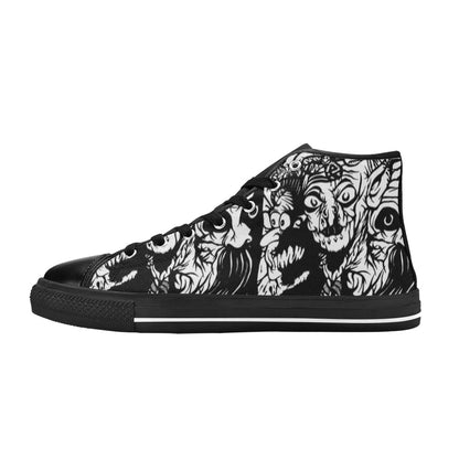 WOMEN'S Darkness High Top Canvas Neon Fantasy Custom Shoes