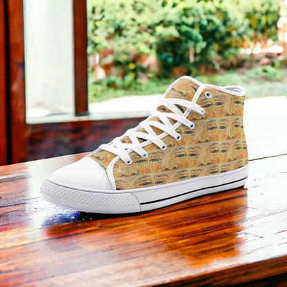 Celtic Blue Gold Custom Bold Art - Freaky Shoes | Custom Art Sneakers