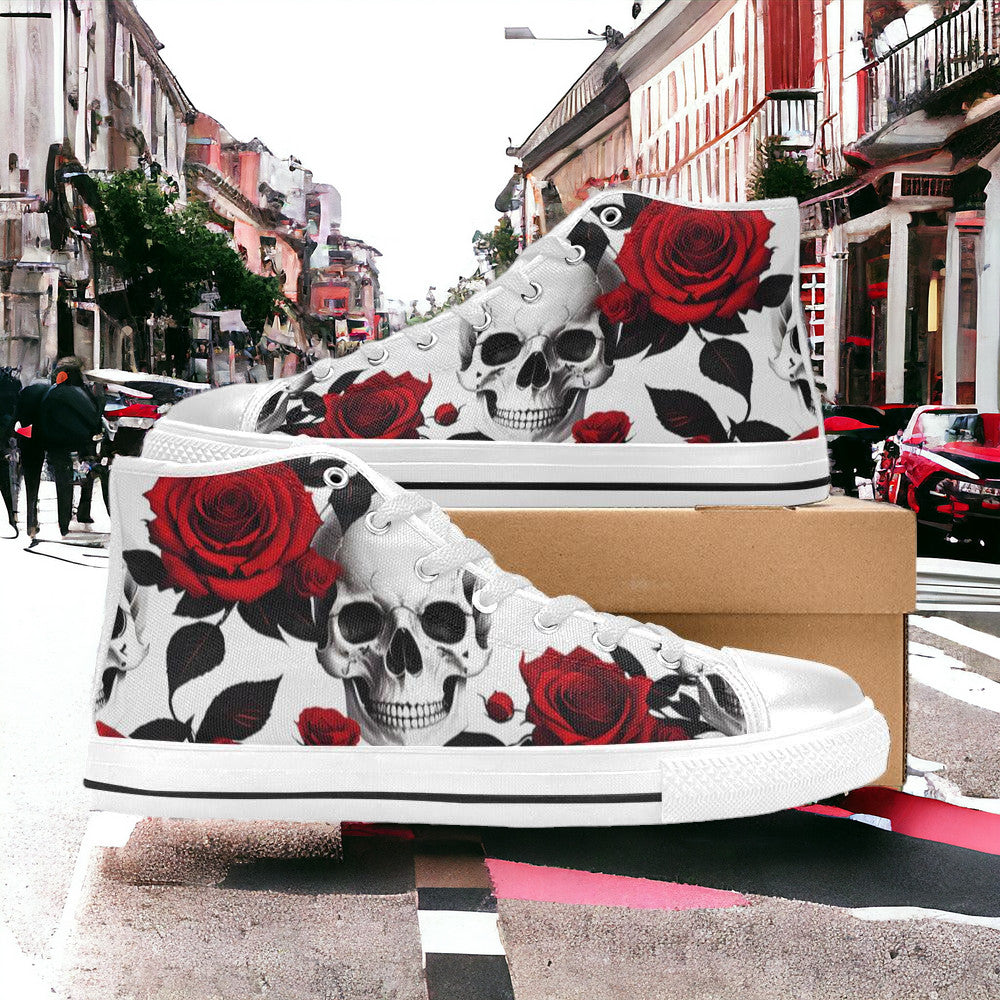 Skulls Roses Deluxe Women - Freaky Shoes®